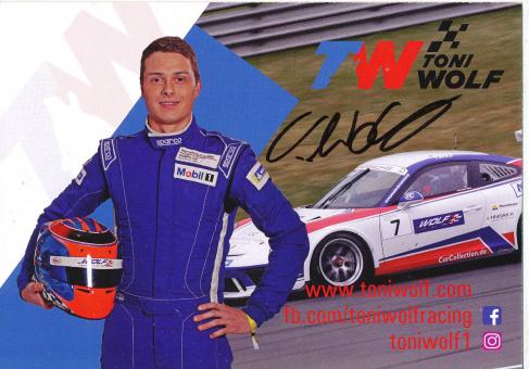 Toni Wolf  Auto Motorsport  Autogrammkarte  original signiert 