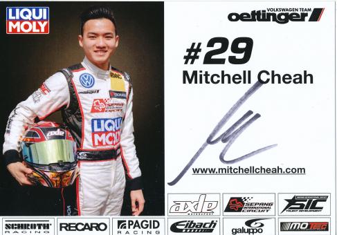 Mitchell Cheah  VW  Auto Motorsport  Autogrammkarte  original signiert 