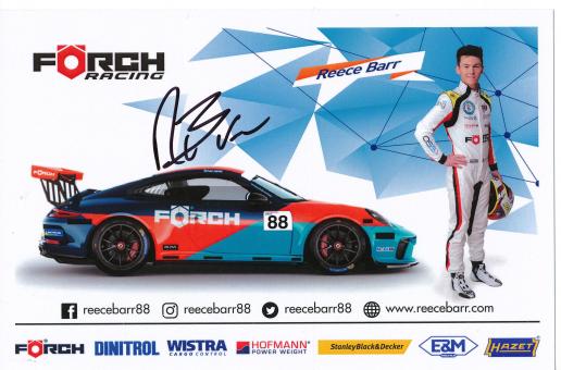 Reece Barr  Auto Motorsport  Autogrammkarte  original signiert 