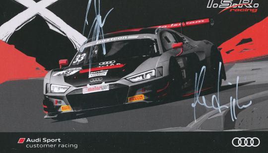 Salaquarda Filip & Frank Stippler  Audi  Auto Motorsport  Autogrammkarte  original signiert 