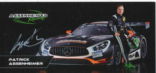 Patrick Assenheimer   Mercedes  Auto Motorsport  Autogrammkarte  original signiert 