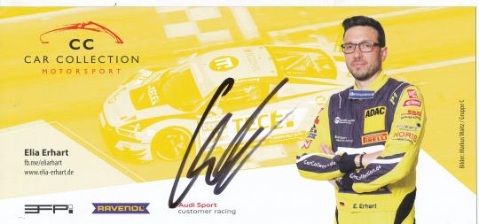 Elia Erhart  Audi  Auto Motorsport  Autogrammkarte  original signiert 