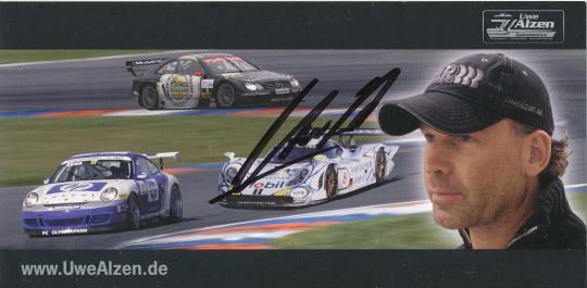 Uwe Alzen  Auto Motorsport  Autogrammkarte  original signiert 