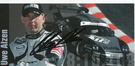 Uwe Alzen  Auto Motorsport  Autogrammkarte  original signiert 