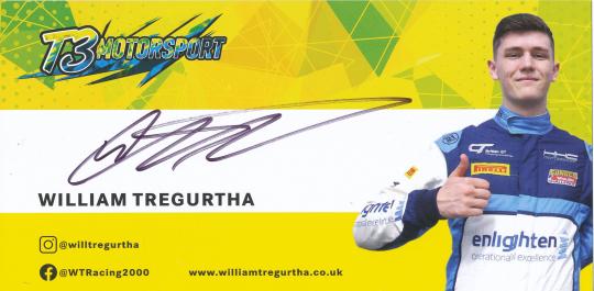 William Tregurtha  Auto Motorsport  Autogrammkarte  original signiert 