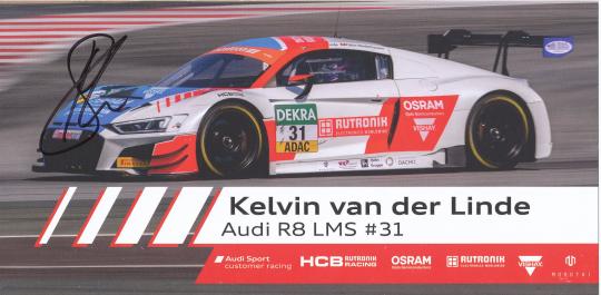 Kelvin van der Linde  Audi  Auto Motorsport  Autogrammkarte  original signiert 