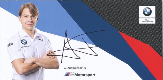 Augusto Farfus  BMW  Auto Motorsport  Autogrammkarte  original signiert 