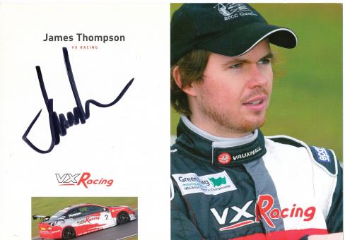 James Thompson  Auto Motorsport 15 x 21 cm Autogrammkarte  original signiert 