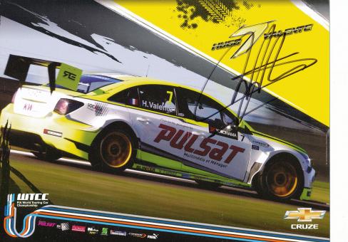 Hugo Valente  Auto Motorsport 15 x 21 cm Autogrammkarte  original signiert 