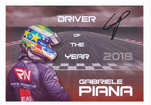 Gabriele Piana  Auto Motorsport 15 x 21 cm Autogrammkarte  original signiert 