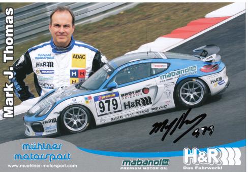 Mark J.Thomas  Auto Motorsport 15 x 21 cm Autogrammkarte  original signiert 