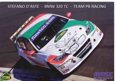 Stefano d'Aste   BMW Auto Motorsport 15 x 21 cm Autogrammkarte  original signiert 