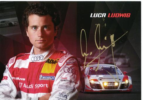 Luca Ludwig   Audi  Auto Motorsport 15 x 21 cm Autogrammkarte  original signiert 