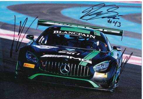 Straka Racing  Mercedes Auto Motorsport 15 x 21 cm Autogrammkarte  original signiert 