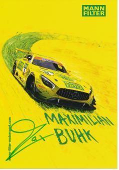 Maximilian Buhk  Mercedes Auto Motorsport 15 x 21 cm Autogrammkarte  original signiert 