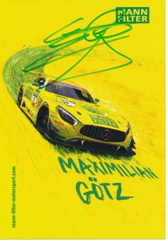 Maximilian Götz  Mercedes Auto Motorsport 15 x 21 cm Autogrammkarte  original signiert 