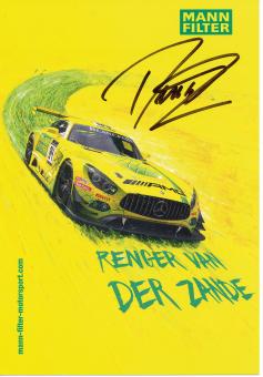 Renger van der Zande  Mercedes Auto Motorsport 15 x 21 cm Autogrammkarte  original signiert 