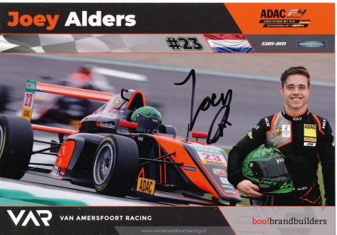 Joey Alders   Auto Motorsport 15 x 21 cm Autogrammkarte  original signiert 