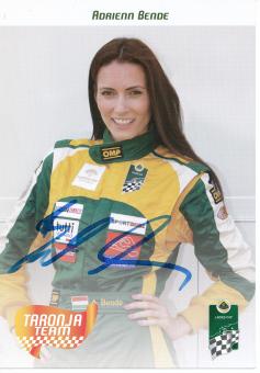 Adrienn Bende    Auto Motorsport 15 x 21 cm Autogrammkarte  original signiert 