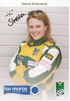 Sheila Verschuur    Auto Motorsport 15 x 21 cm Autogrammkarte  original signiert 