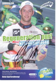 Christopher Brück   Auto Motorsport 15 x 21 cm Autogrammkarte  original signiert 