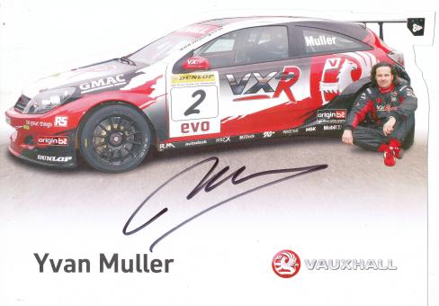 Yvan Muller   Auto Motorsport 15 x 21 cm Autogrammkarte  original signiert 