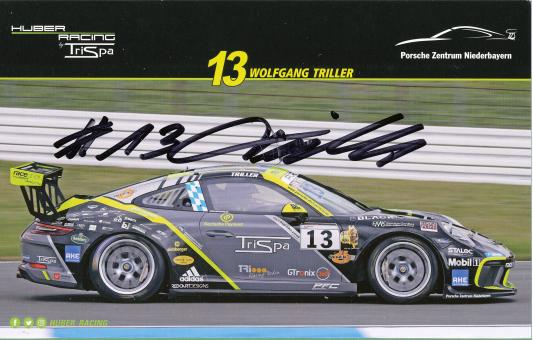 Wolfgang Triller   Auto Motorsport Autogrammkarte  original signiert 