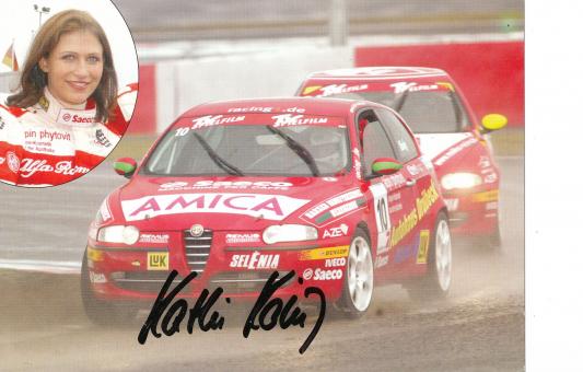 Katharina König   Auto Motorsport  Autogrammkarte  original signiert 