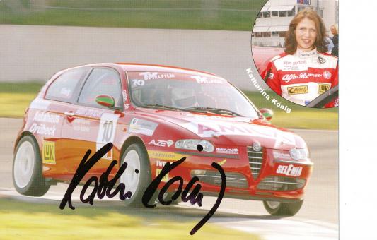 Katharina König   Auto Motorsport  Autogrammkarte  original signiert 