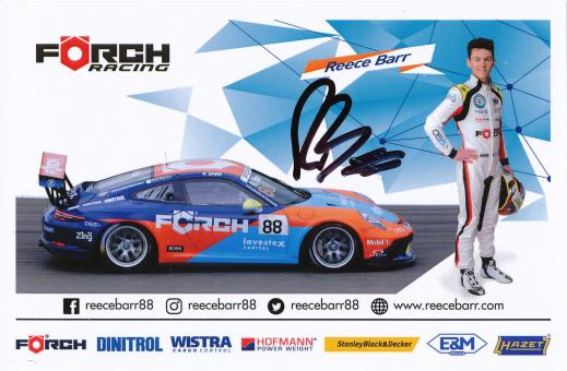 Reece Barr   Auto Motorsport  Autogrammkarte  original signiert 