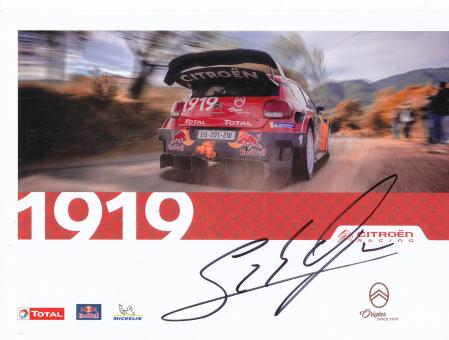 Sebastien Ogier  Frankreich   Ralley  Auto Motorsport Autogrammkarte original signiert 