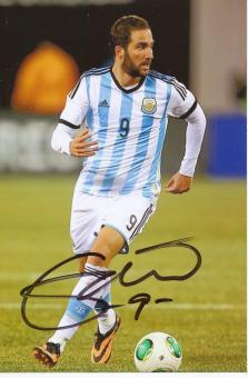 Gonzalo Higuain  Argentinien  Fußball Autogramm  Foto original signiert 