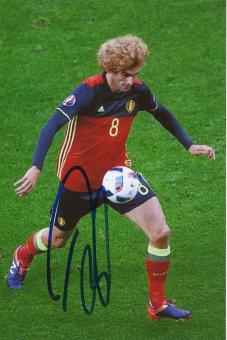 Marouane Fellaini  Belgien  Fußball Autogramm Foto original signiert 