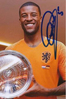 Georginio Wijnaldum  Holland  Fußball Autogramm Foto original signiert 
