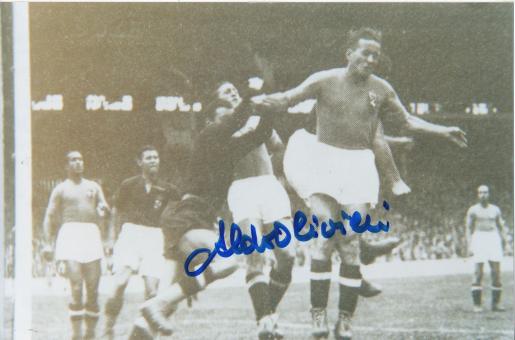 Aldo Olivieri † 2001  Italien Weltmeister WM 1938  Fußball Autogramm Foto original signiert 