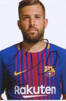 Jordi Alba  FC Barcelona  Fußball Autogramm Foto original signiert 