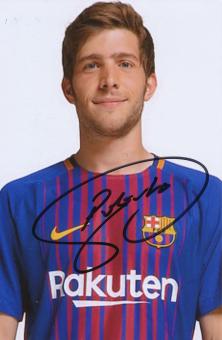 Sergio Roberto   FC Barcelona   Fußball Autogramm Foto original signiert 
