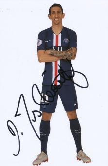 Angel Di Maria  PSG  Paris Saint Germain  Fußball Autogramm Foto original signiert 