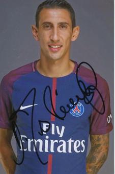 Angel Di Maria   PSG  Paris Saint Germain  Fußball Autogramm Foto original signiert 