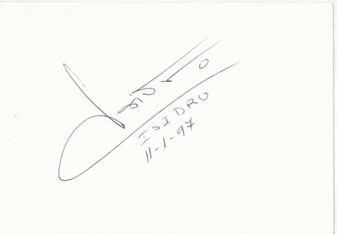 Isidro Diaz Gonzalez  Real Madrid   Fußball Autogramm Karte  original signiert 