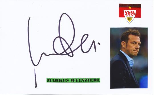 Markus Weinzierl  VFB Stuttgart  Fußball Autogramm Karte  original signiert 