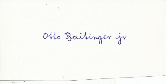 Otto Baitinger  VFB Stuttgart  Deutscher Meister 1950 Fußball Autogramm Karte  original signiert 