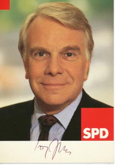 Dr. Uwe Jens † 2013  SPD  Politik  Autogrammkarte original signiert 