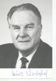 Heinz Westphal † 1998  SPD  Politik  Autogrammkarte original signiert 