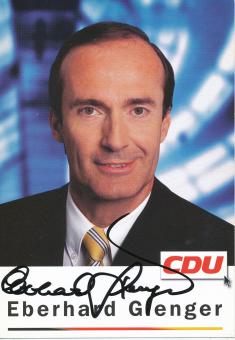 Eberhard Gienger   CDU  Politik  Autogrammkarte original signiert 