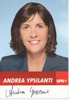 Andrea Ypsilanti  SPD  Politik  Autogrammkarte original signiert 