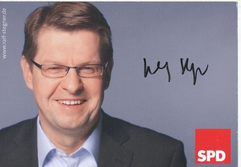 Ralf Stegner  SPD  Politik  Autogrammkarte original signiert 