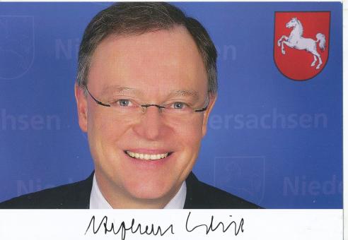 Stephan Weil  SPD  Politik  Autogrammkarte original signiert 