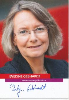 Evelyne Gebhardt   SPD  Politik  Autogrammkarte original signiert 