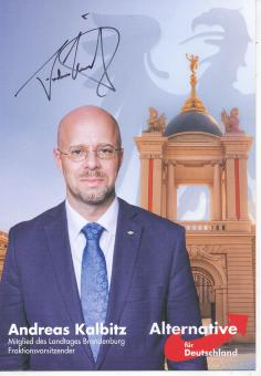 Andreas Kalbitz  AFD  Politik  Autogrammkarte original signiert 
